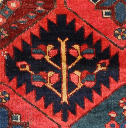 Bakhtiar Red Hand Knotted 50 X 73 Area Rug 400-16976 Image 19