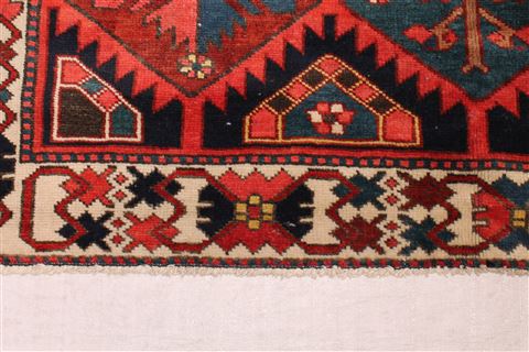 Bakhtiar Red Hand Knotted 50 X 73 Area Rug 400-16976 Image 12