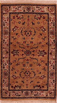 Sino-Persian Beige Hand Knotted 3'0" X 5'0"  Area Rug 400-16979