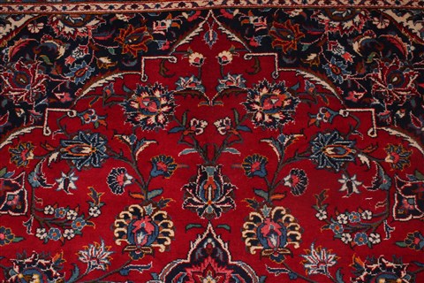 Kashan Red Hand Knotted 100 X 139 Area Rug 400-16982 Image 5
