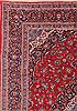 Kashan Red Hand Knotted 100 X 139  Area Rug 400-16982 Thumb 1