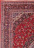 Kashan Red Hand Knotted 100 X 139 Area Rug 400-16982 Thumb 1