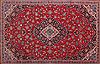 Kashan Red Hand Knotted 100 X 139  Area Rug 400-16982 Thumb 20