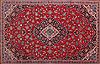 Kashan Red Hand Knotted 100 X 139 Area Rug 400-16982 Thumb 20