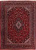 Kashan Red Hand Knotted 100 X 139  Area Rug 400-16982 Thumb 0