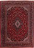 Kashan Red Hand Knotted 100 X 139 Area Rug 400-16982 Thumb 0