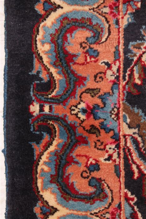 Tabriz Black Runner Hand Knotted 36 X 131 Area Rug 400-16985 Image 5