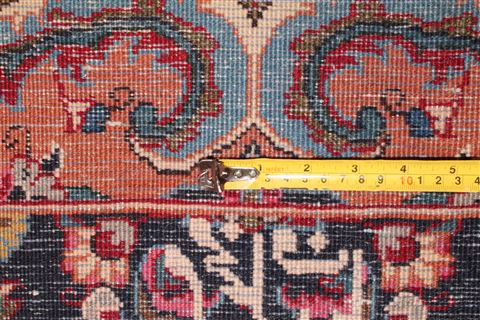 Tabriz Black Runner Hand Knotted 36 X 131 Area Rug 400-16985 Image 7