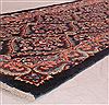 Tabriz Black Runner Hand Knotted 36 X 131  Area Rug 400-16985 Thumb 1