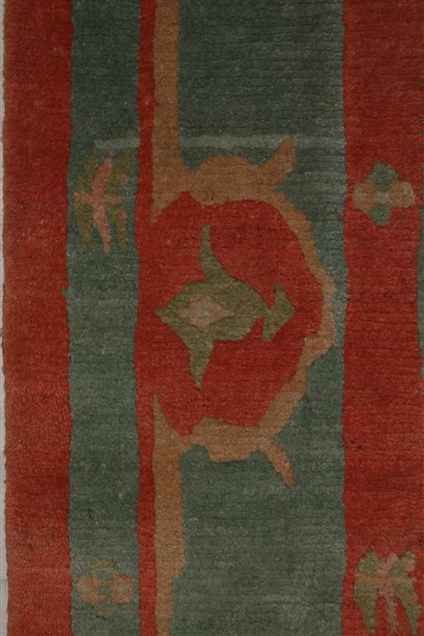 Indo-Nepal Blue Hand Knotted 59 X 90 Area Rug 400-16987 Image 17