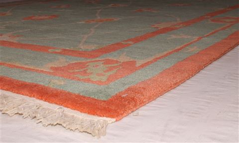 Indo-Nepal Blue Hand Knotted 59 X 90 Area Rug 400-16987 Image 12