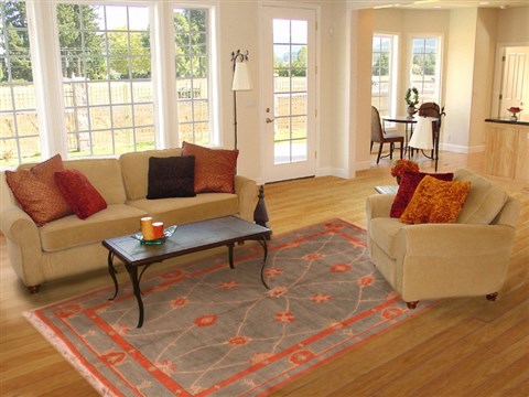 Indo-Nepal Blue Hand Knotted 59 X 90 Area Rug 400-16987 Image 7