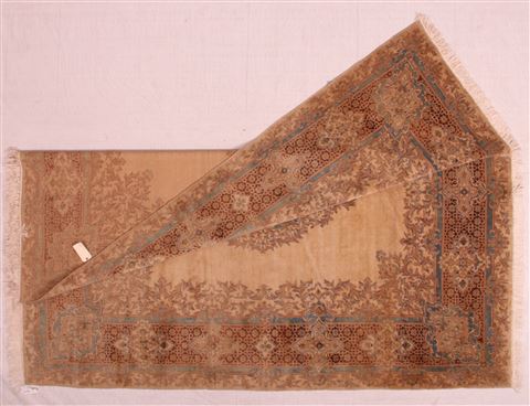 Kerman Brown Hand Knotted 79 X 99 Area Rug 400-16998 Image 6