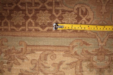 Kerman Brown Hand Knotted 79 X 99 Area Rug 400-16998 Image 30