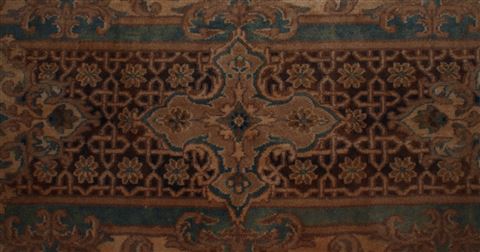 Kerman Brown Hand Knotted 79 X 99 Area Rug 400-16998 Image 11
