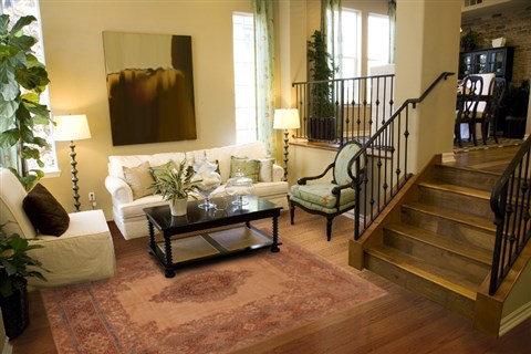 Kerman Brown Hand Knotted 79 X 99 Area Rug 400-16998 Image 4