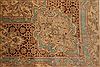 Kerman Brown Hand Knotted 79 X 99  Area Rug 400-16998 Thumb 22