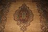 Kerman Brown Hand Knotted 79 X 99  Area Rug 400-16998 Thumb 27