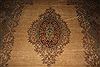 Kerman Brown Hand Knotted 79 X 99 Area Rug 400-16998 Thumb 27
