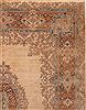 Kerman Brown Hand Knotted 79 X 99  Area Rug 400-16998 Thumb 31
