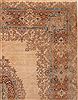 Kerman Brown Hand Knotted 79 X 99 Area Rug 400-16998 Thumb 31