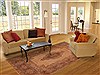 Kerman Brown Hand Knotted 79 X 99 Area Rug 400-16998 Thumb 1