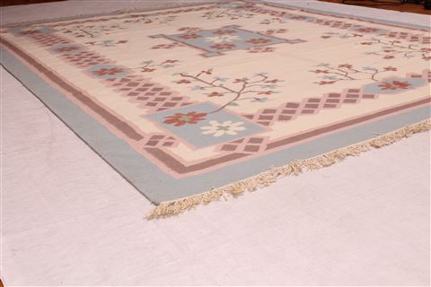 Gabbeh White Hand Knotted 92 X 121 Area Rug 400-16999 Image 7
