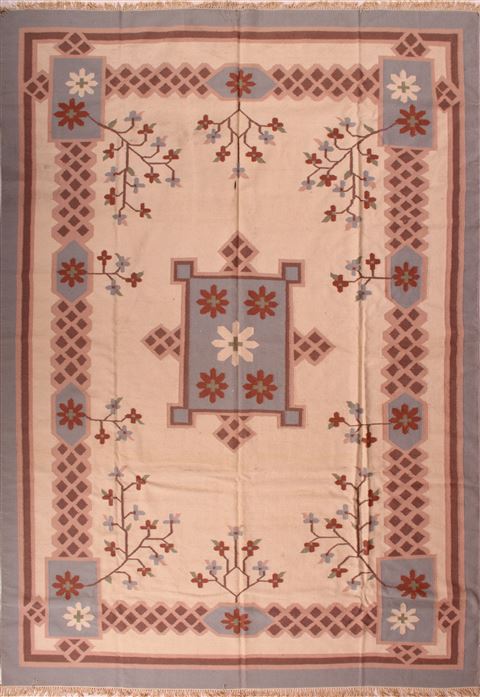 Gabbeh White Hand Knotted 92 X 121 Area Rug 400-16999 Image 0