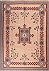 Gabbeh White Hand Knotted 92 X 121  Area Rug 400-16999 Thumb 0