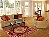 Isfahan Red Hand Knotted 50 X 82 Area Rug 400-17001 Thumb 4