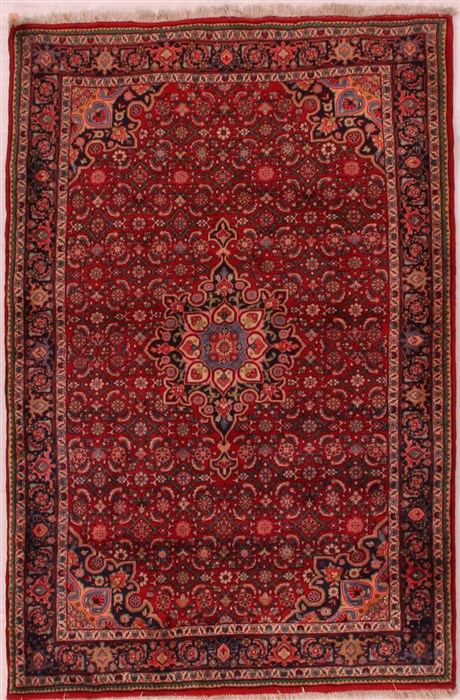 Bidjar Red Hand Knotted 41 X 63 Area Rug 400-17006 Image 0