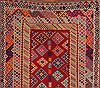 Kilim Red Hand Knotted 49 X 89  Area Rug 400-17010 Thumb 1