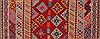 Kilim Red Hand Knotted 49 X 89  Area Rug 400-17010 Thumb 2