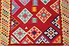 Kilim Red Hand Knotted 49 X 89  Area Rug 400-17010 Thumb 4