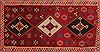 Kilim Red Hand Knotted 52 X 95  Area Rug 400-17012 Thumb 1