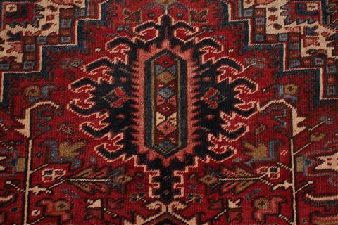 Heriz Red Hand Knotted 811 X 119 Area Rug 400-17018 Image 14