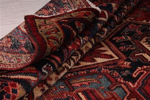 Heriz Red Hand Knotted 811 X 119 Area Rug 400-17018 Image 19