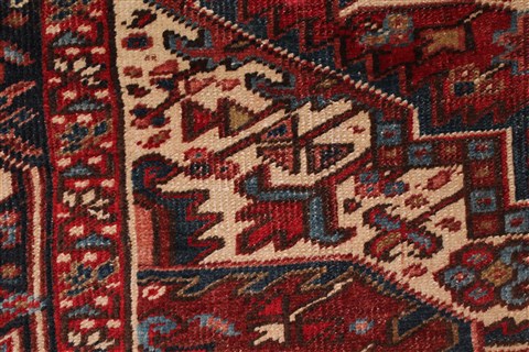 Heriz Red Hand Knotted 811 X 119 Area Rug 400-17018 Image 9