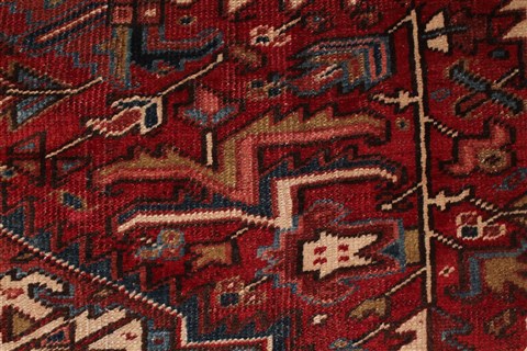 Heriz Red Hand Knotted 811 X 119 Area Rug 400-17018 Image 10