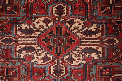 Heriz Red Hand Knotted 811 X 119 Area Rug 400-17018 Image 11