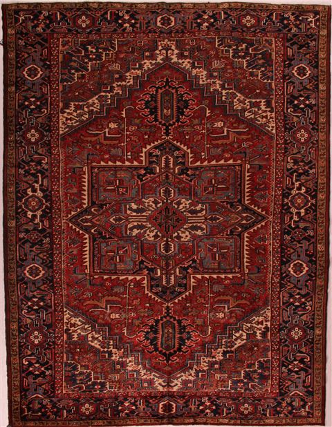 Heriz Red Hand Knotted 811 X 119 Area Rug 400-17018 Image 0