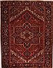 Heriz Red Hand Knotted 811 X 119  Area Rug 400-17018 Thumb 0