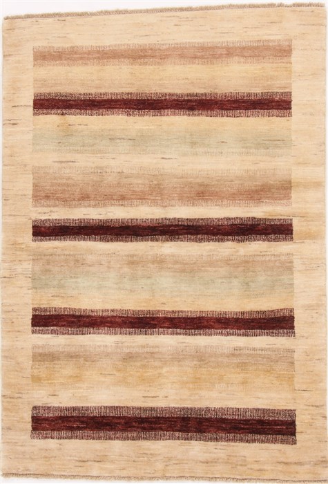 Gabbeh Beige Hand Knotted 44 X 62 Area Rug 250-17024 Image 0