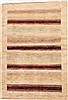 Gabbeh Beige Hand Knotted 44 X 62 Area Rug 250-17024 Thumb 0