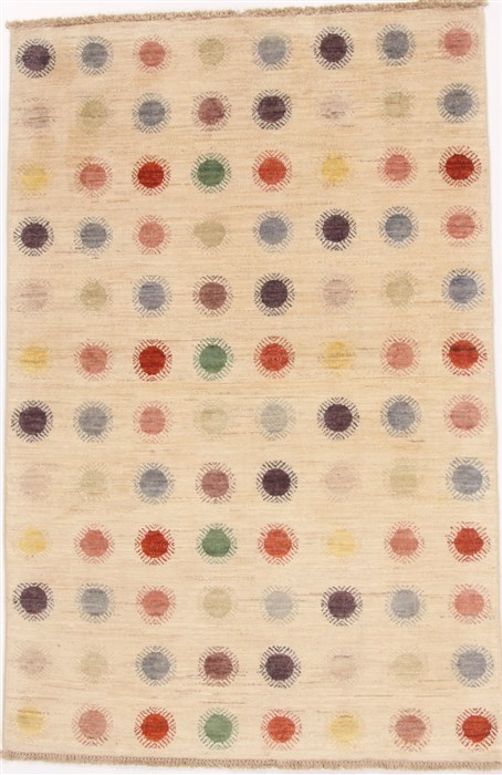 Gabbeh Beige Hand Knotted 40 X 63 Area Rug 250-17031 Image 0