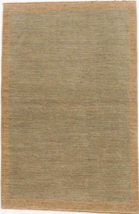 Gabbeh Green Hand Knotted 41 X 61 Area Rug 250-17033 Image 0