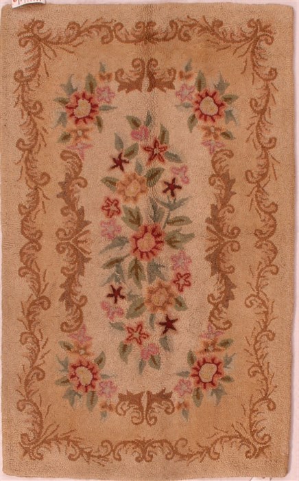 Turco-Persian Beige Hand Knotted 43 X 69  Area Rug 400-17045 Image 0