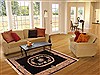Yazd Black Hand Knotted 51 X 78  Area Rug 400-17046 Thumb 4
