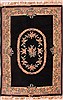 Yazd Black Hand Knotted 51 X 78  Area Rug 400-17046 Thumb 0