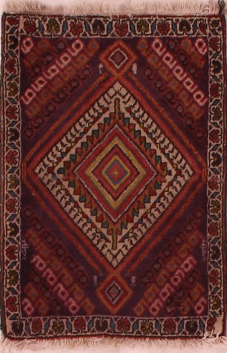 Joshaghan White Square Hand Knotted 12 X 13  Area Rug 400-17057 Image 0